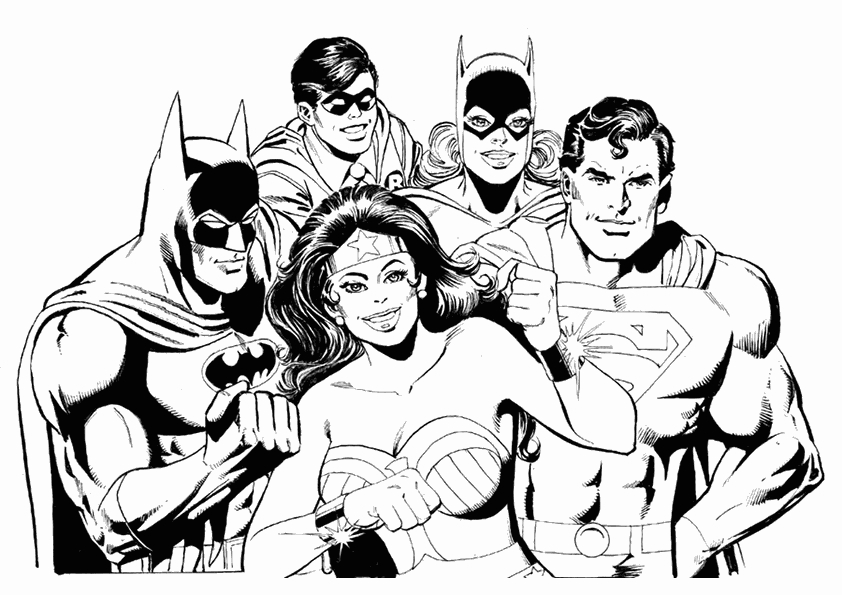 Super-héros DC Comics en pleine action dans un décor urbain