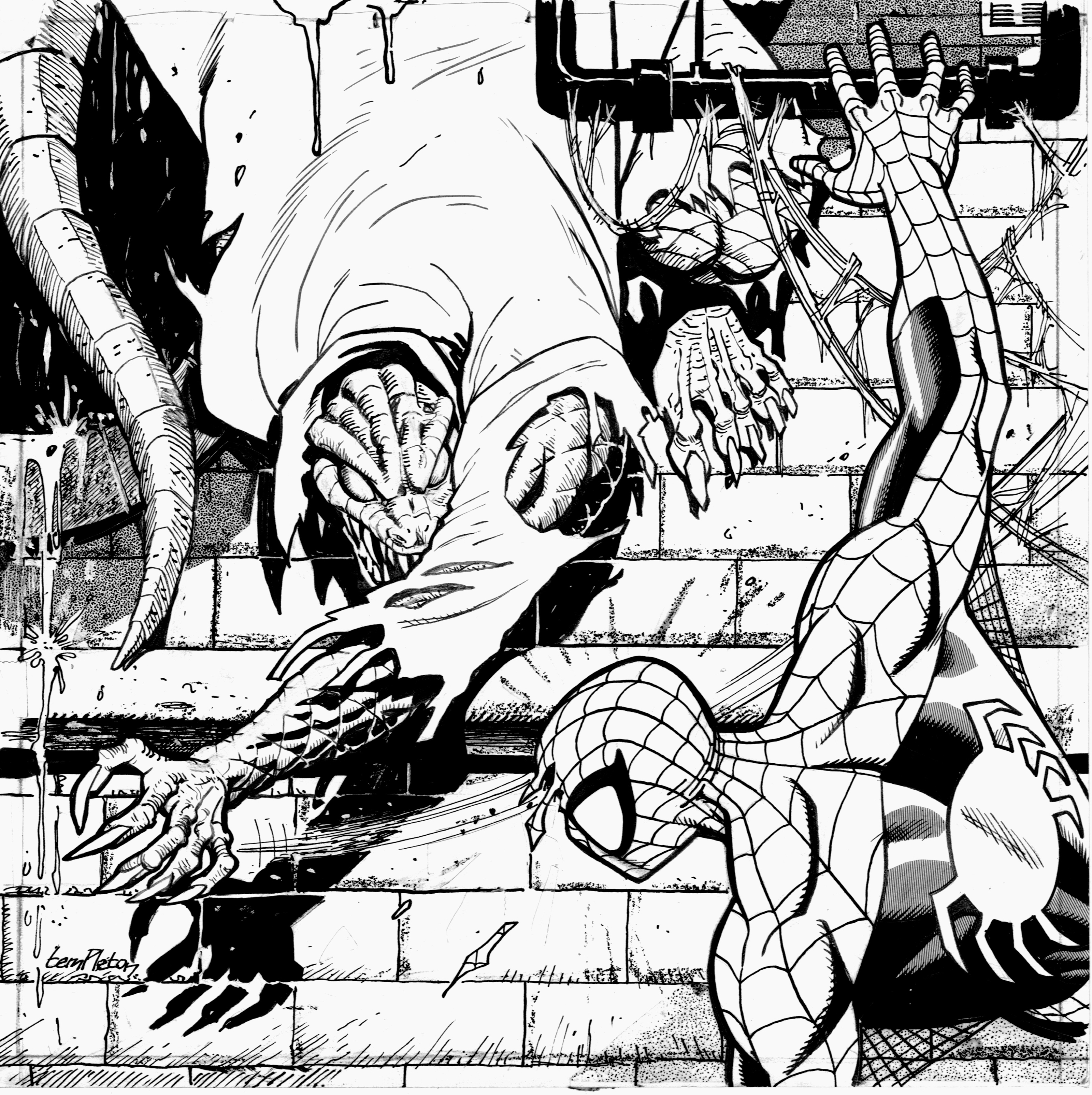 Coloriage de super-héros DC Comics en action