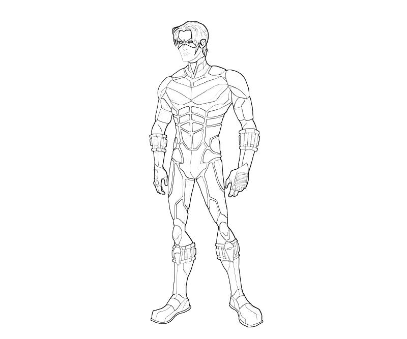 Coloriage d’un super héros de DC Comics en pleine action