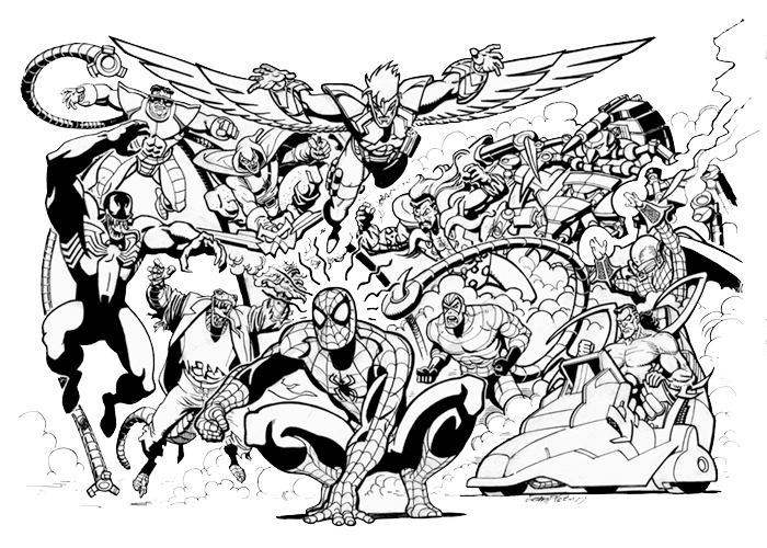 Super-héros DC Comics en pleine action