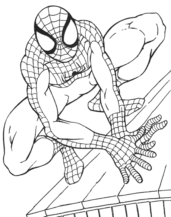 Coloriage de super-héros DC Comics en action