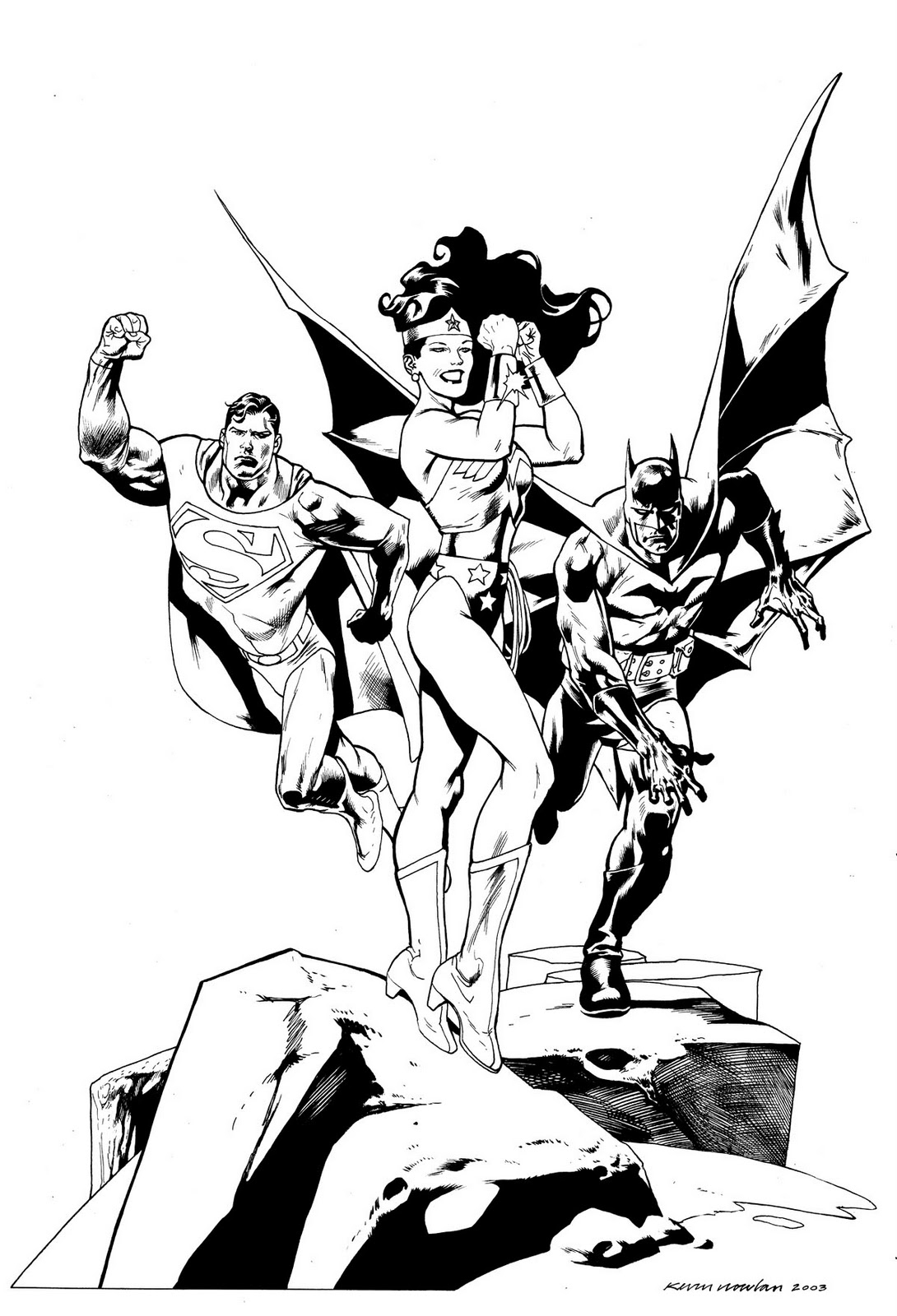 Super-héros de DC Comics prêts à l'action dans un décor dynamique