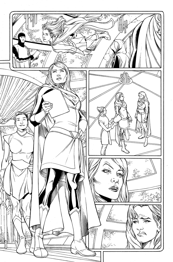 Super-héros DC Comics en action dans un décor dynamique