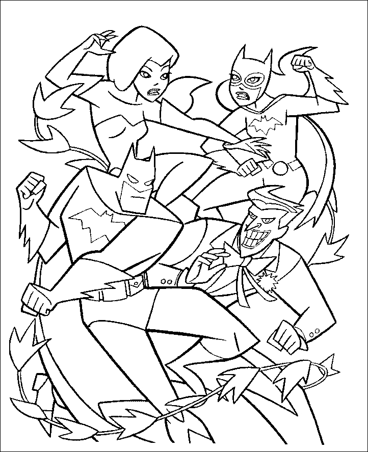 Super-héros DC Comics en pleine action