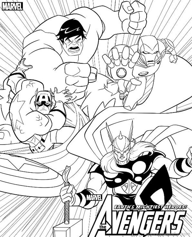Coloriage de super-héros DC Comics en pleine action