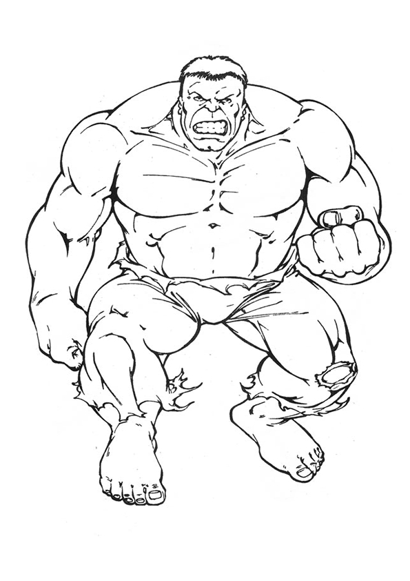 Coloriage de super-héros DC Comics en pleine action