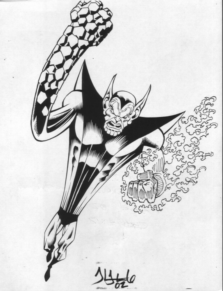 Coloriage d'un super héros de DC Comics en pleine action