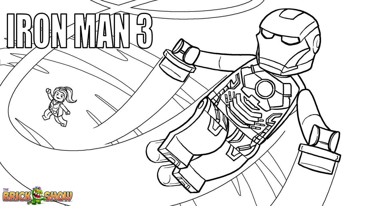 Coloriage de super-héros Marvel en pleine action