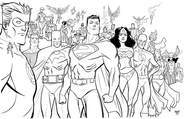 Coloriage d'un super héros Marvel en pleine action