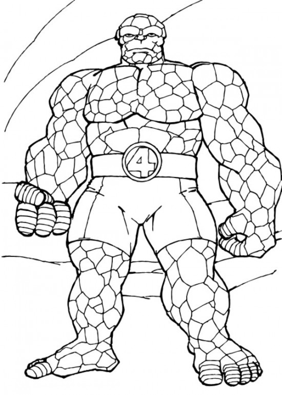 Coloriage d'un super-héros Marvel en action sur un fond dynamique