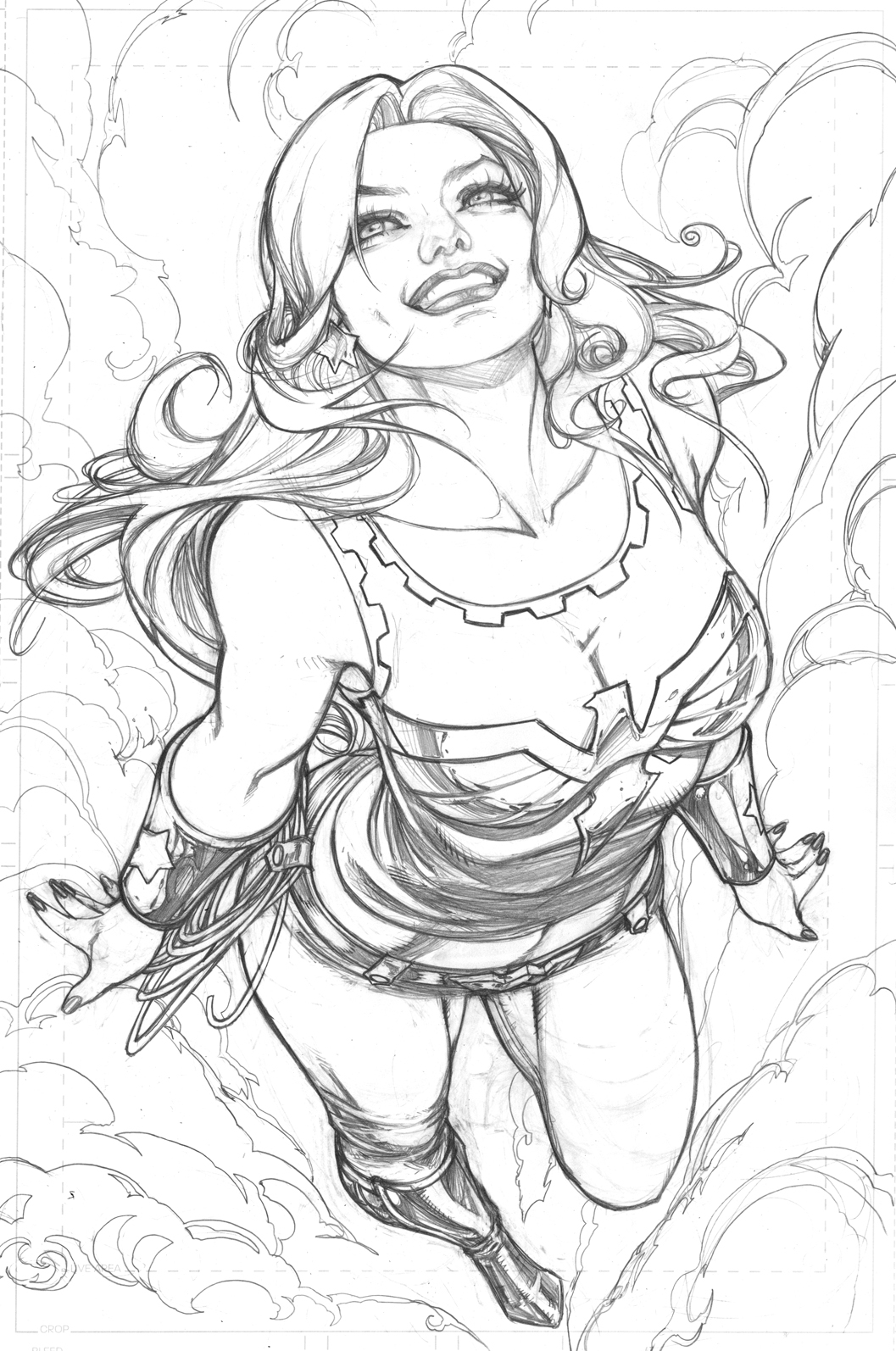 Coloriage d'un super-héros Marvel en pleine action