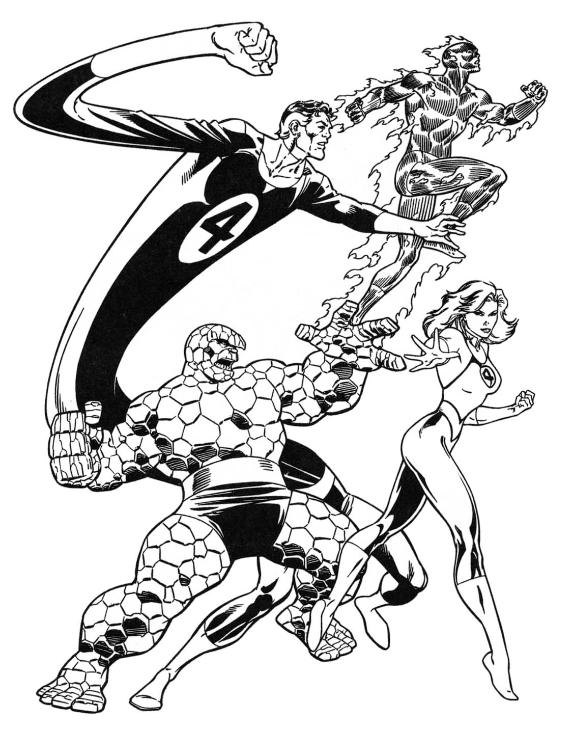 Super-héros Marvel en pleine action dans un décor dynamique