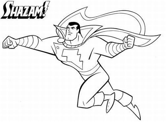 Coloriage de super-héros Marvel en pleine action