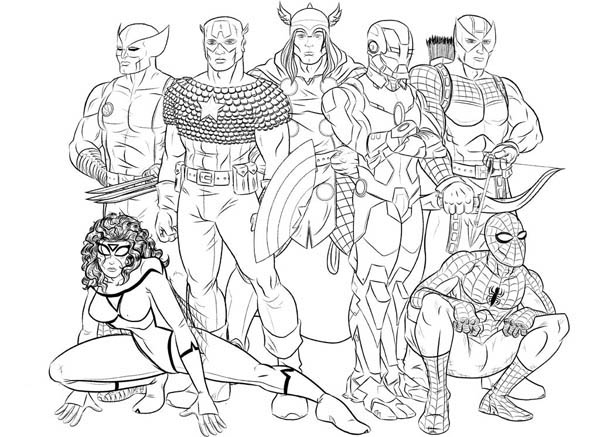 Super héros Marvel en pleine action dans un décor dynamique