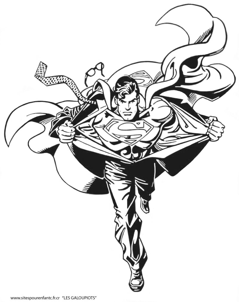 Coloriage d'un super-héros Marvel en action sur fond dynamique