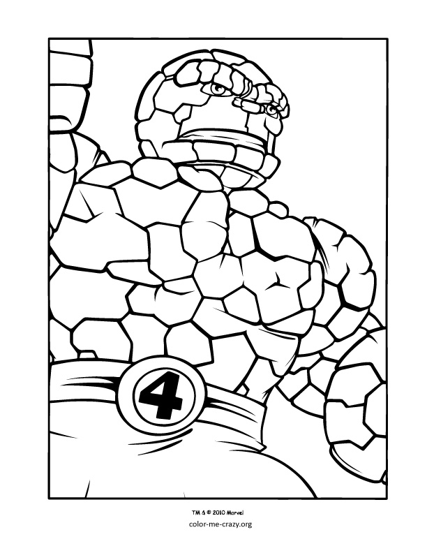 Coloriage d'un super-héros Marvel en pleine action