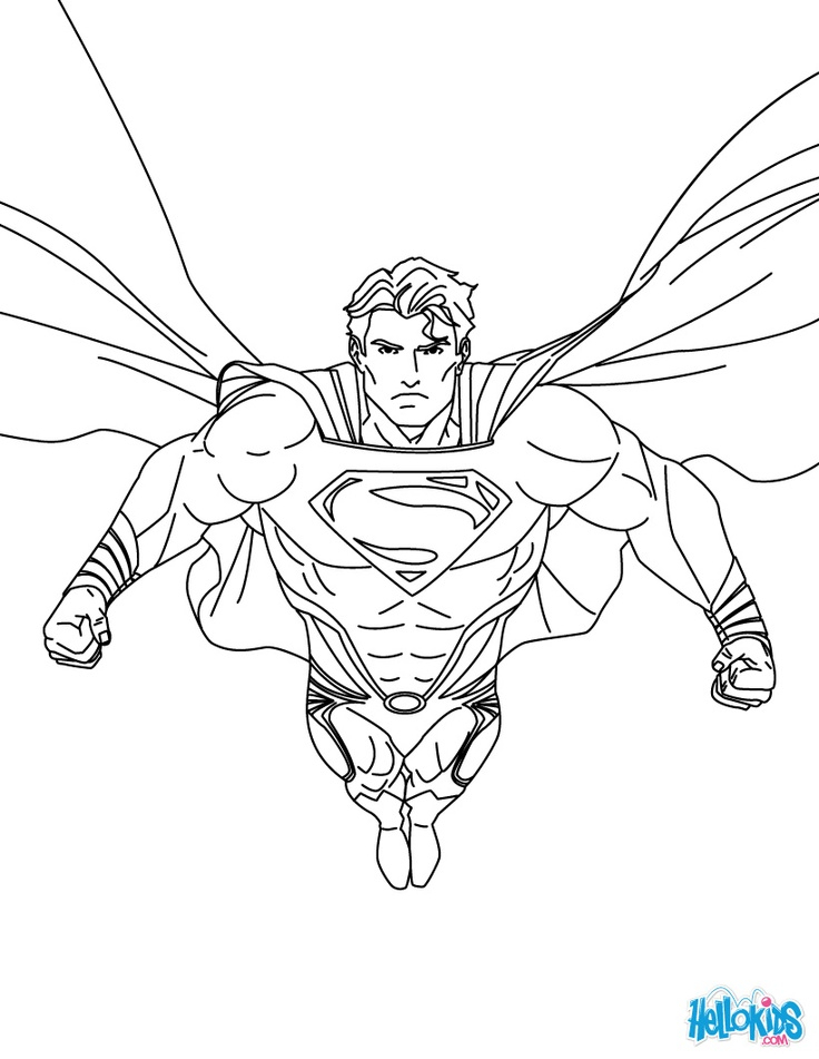 Coloriage d'un super héros Marvel en pleine action