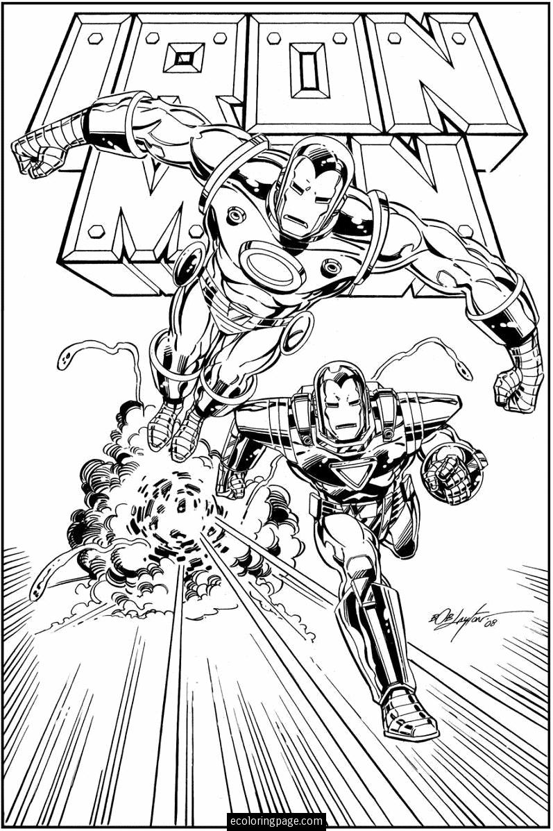 Super héros Marvel en pleine action dans un décor dynamique