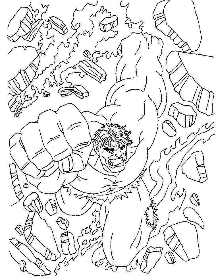 Super héros Marvel en pleine action face à un ennemi
