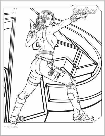 Coloriage d'un super héros Marvel en pleine action