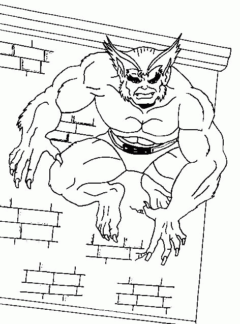 Coloriage de super-héros Marvel en pleine action