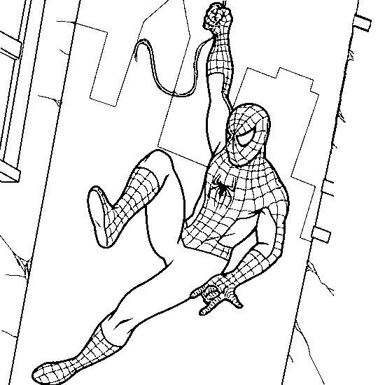 Super-héros Marvel en pleine action dans un décor urbain