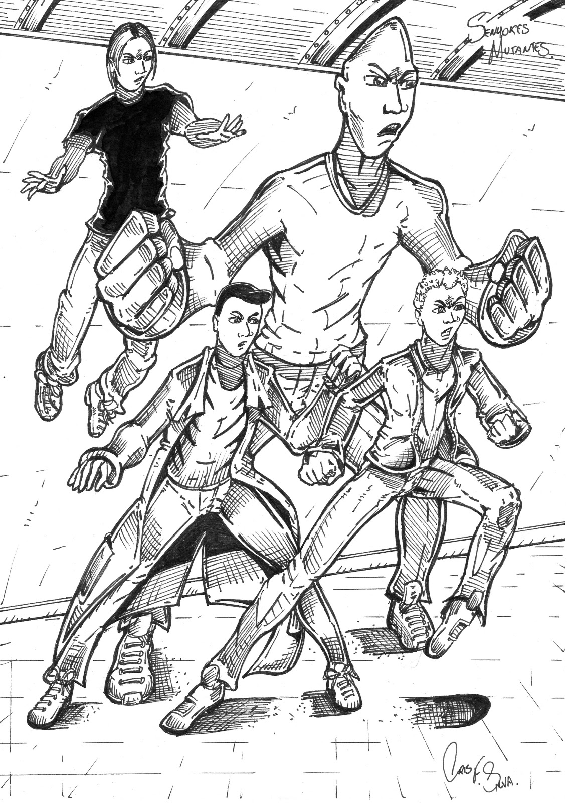 Coloriage d'un super-héros Marvel en pleine action