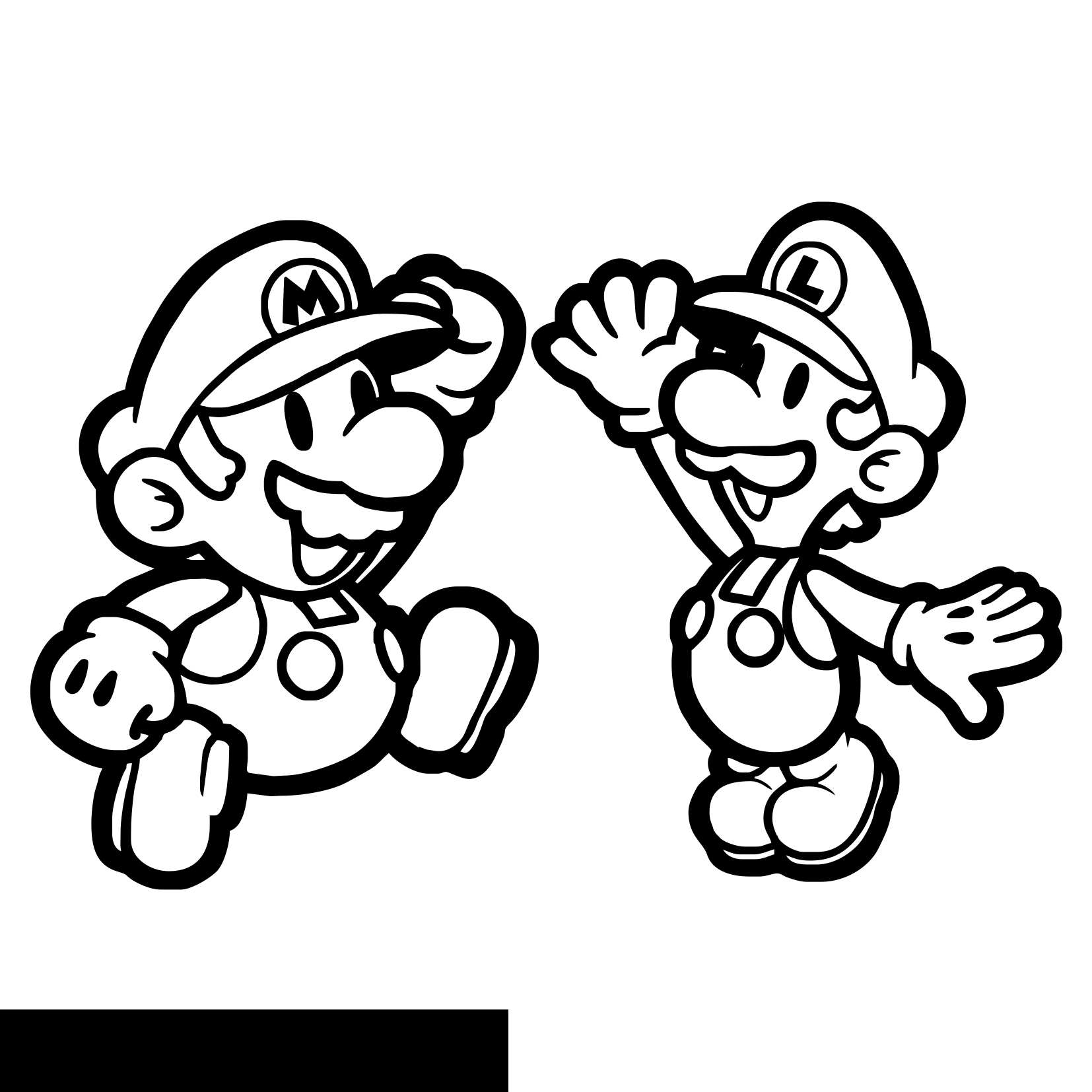 Super Mario en pleine aventure avec son ami Luigi dans un décor coloré