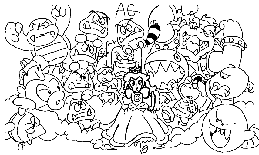 Super Mario et Luigi en pleine aventure dans un décor de champignons