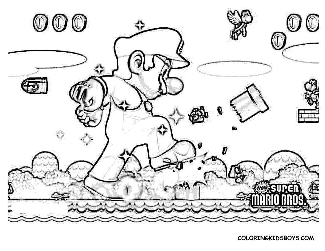 Super Mario et Luigi en pleine aventure dans le monde coloré de Mushroom Kingdom