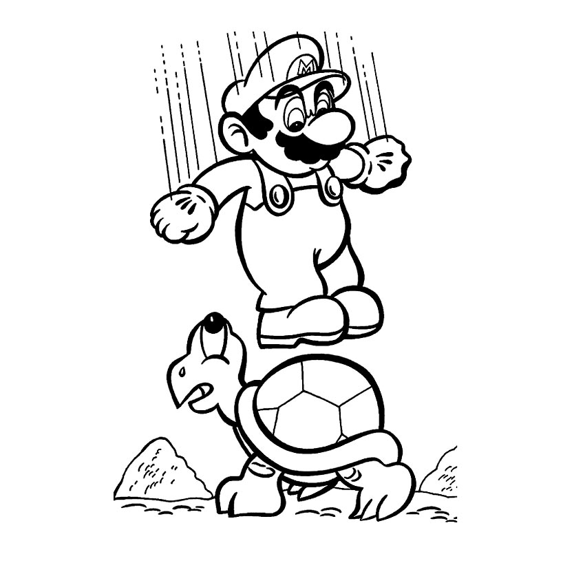 Super Mario et Luigi en pleine aventure dans un décor de champignon