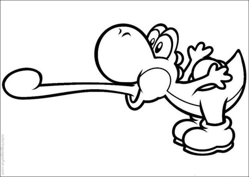 Super Mario sautant avec un champignon au milieu d'un paysage coloré