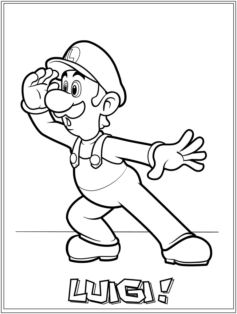 Super Mario et Luigi prêt à l'aventure dans le monde des champignons