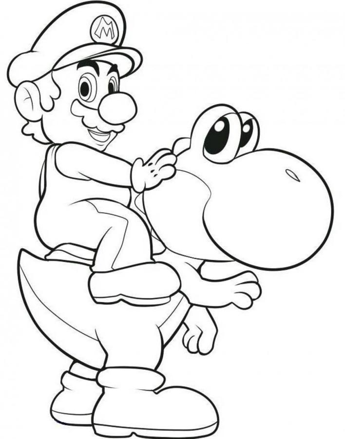 Super Mario en pleine aventure dans un monde coloré