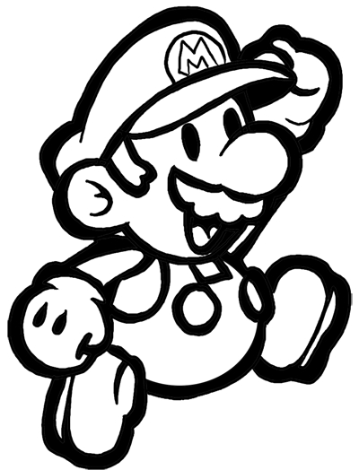 Super Mario en pleine aventure avec ses amis dans un monde ludique