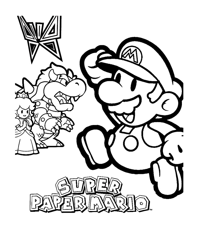 Super Mario sautant dans le monde coloré de Mushroom Kingdom