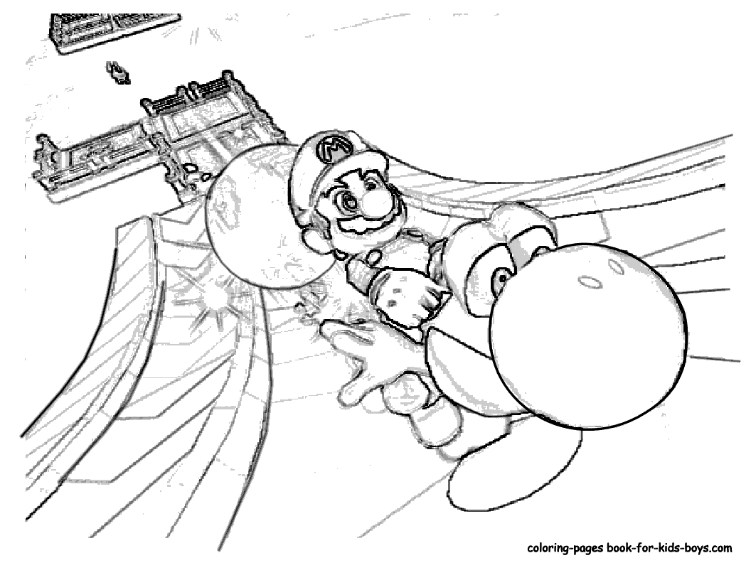 Super Mario en pleine aventure dans le monde champignon