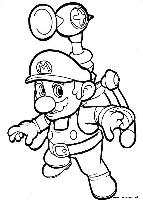 Super Mario en pleine aventure dans un monde coloré