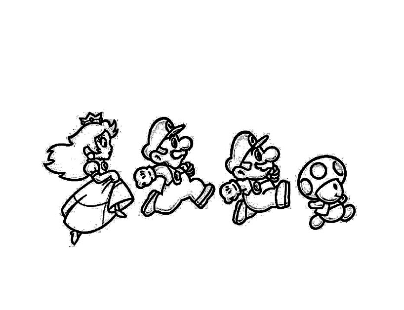 Super Mario et Luigi en pleine aventure dans un monde coloré