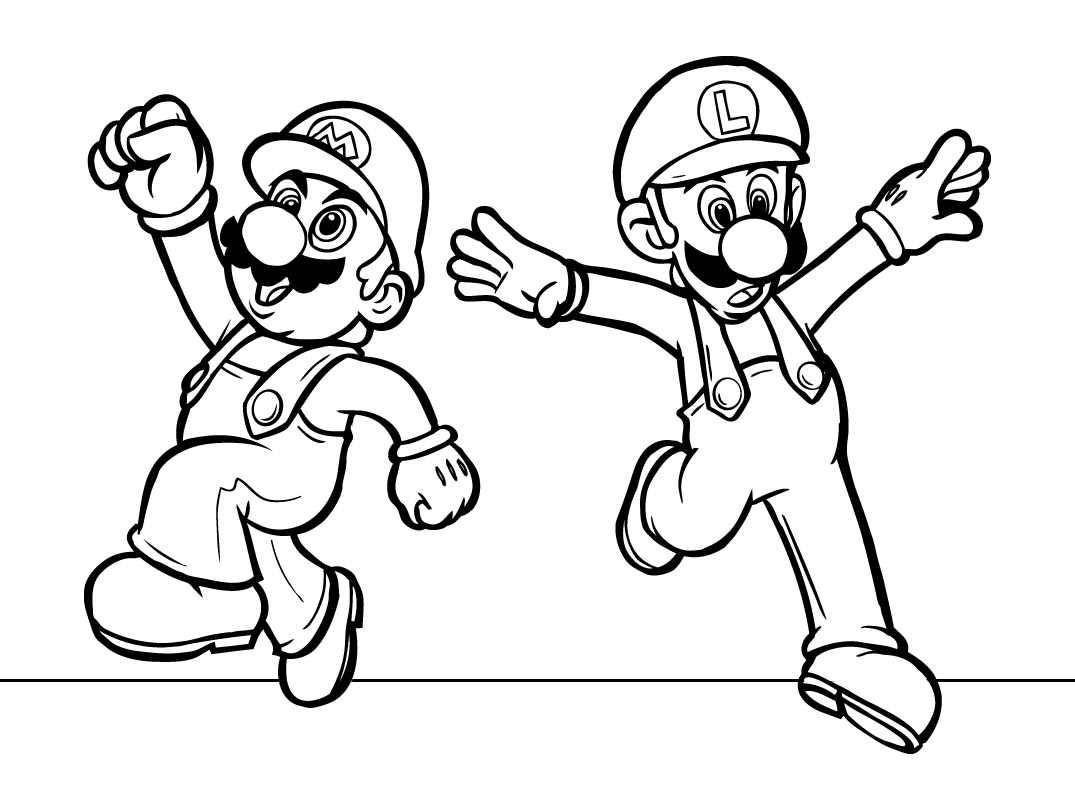 Super Mario en pleine aventure dans un paysage coloré