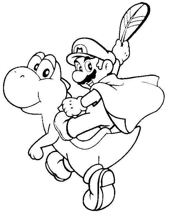 Super Mario en pleine aventure dans un décor de plateforme