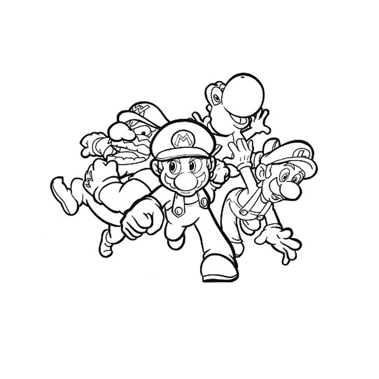 Super Mario et Luigi en pleine aventure sur un fond coloré
