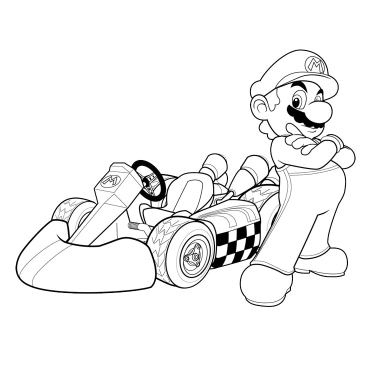 Super Mario sautant parmi des blocs dans un décor de plateforme