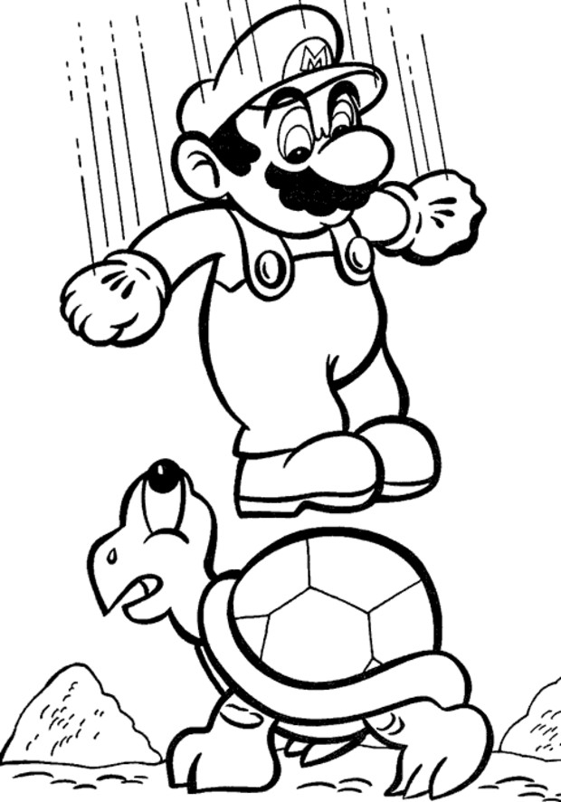 Super Mario et Luigi en pleine aventure sur un fond de champignon