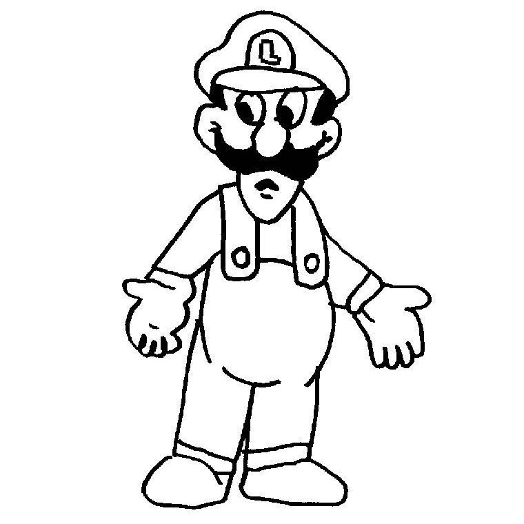 Coloriage de Mario et Luigi en pleine aventure dans un monde coloré