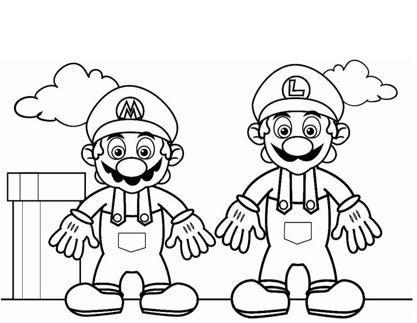 Super Mario et Luigi dans une aventure colorée au royaume Champignon