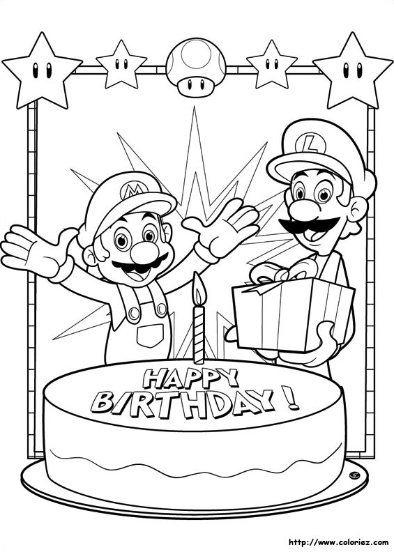 Super Mario et Luigi en pleine aventure dans un décor coloré