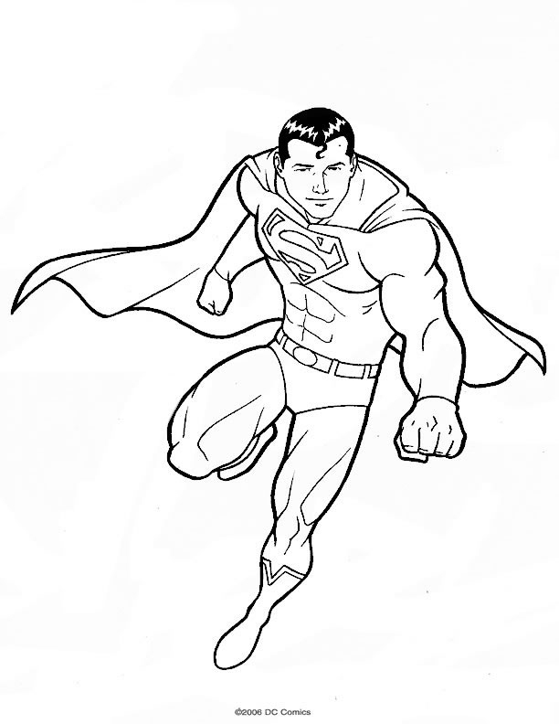 Superman en pleine action face à des adversaires menaçants