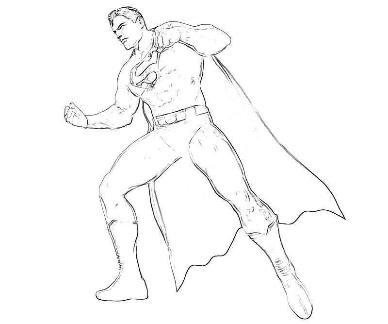 Superman en plein vol au-dessus d'une ville dynamique