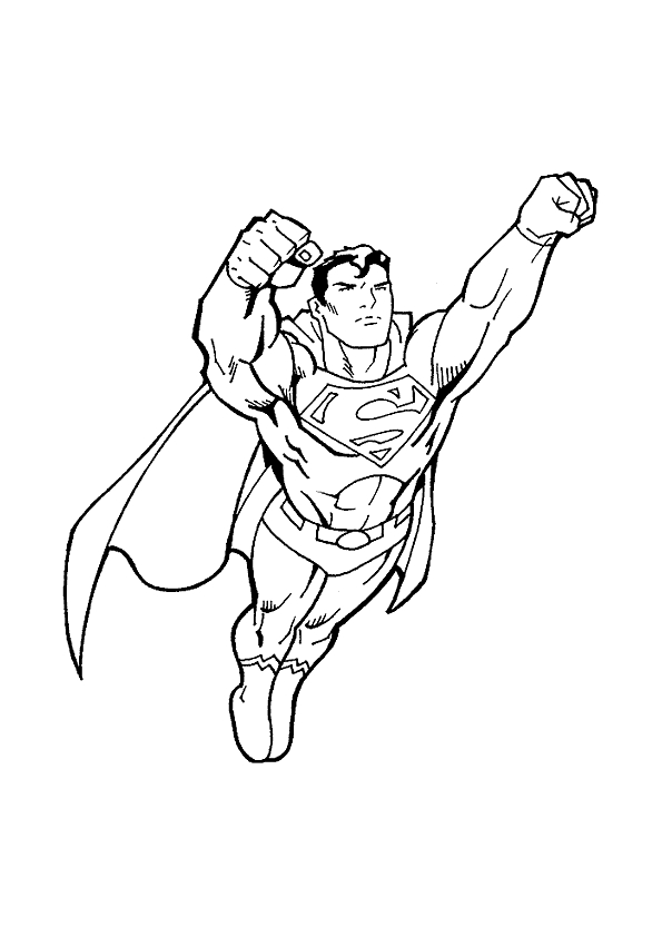 Superman en pleine action dans un décor urbain